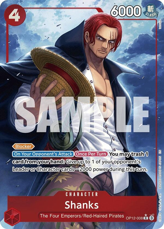 Image for Shanks (008) (Alternate Art) - One Piece Card Game