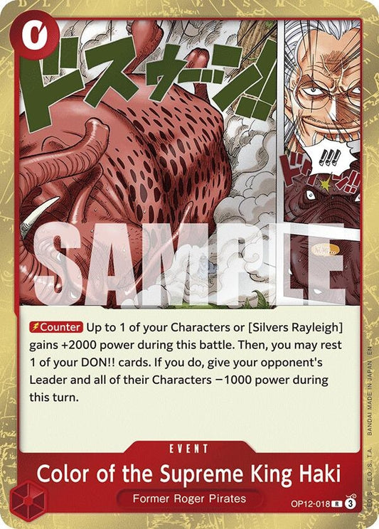 Image for Color of the Supreme King Haki - One Piece Card Game