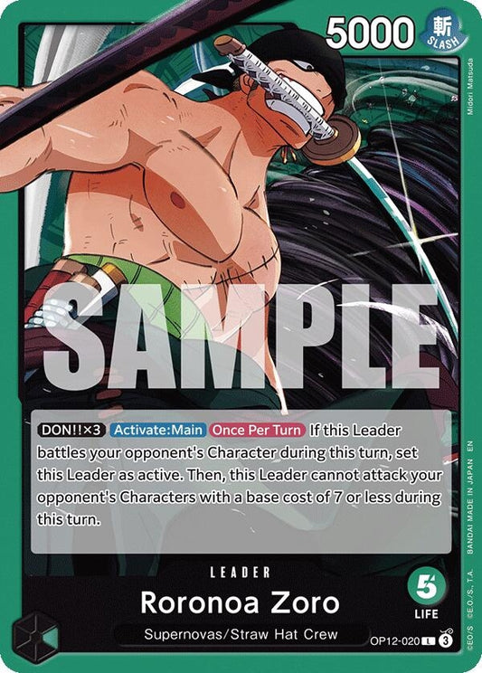 Image for Roronoa Zoro (020) - One Piece Card Game