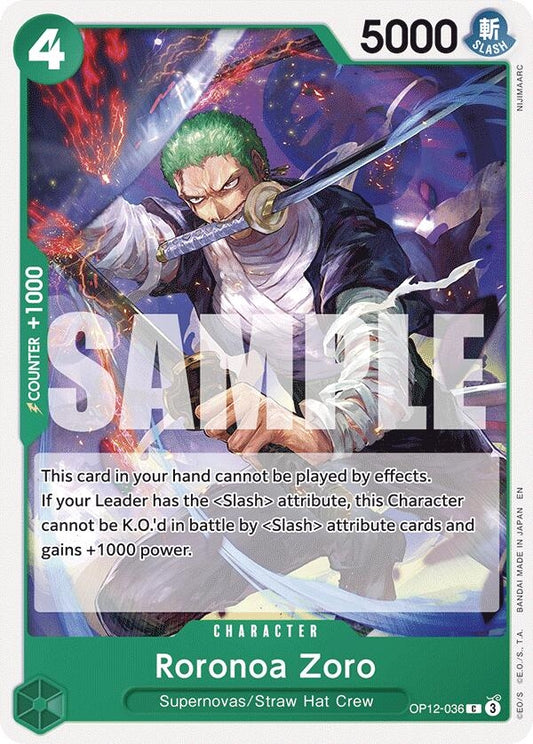 Image for Roronoa Zoro (036) - One Piece Card Game