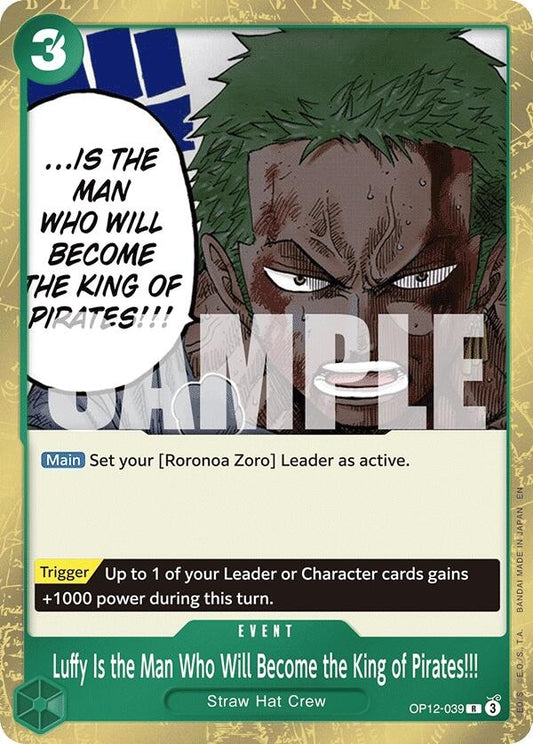 Image for Luffy Is the Man Who Will Become the King of Pirates!!! - One Piece Card Game