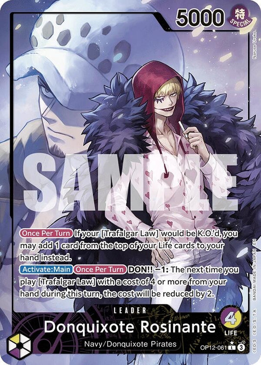 Image for Donquixote Rosinante (061) (Alternate Art) - One Piece Card Game
