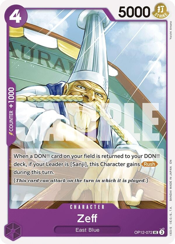Image for Zeff - One Piece Card Game