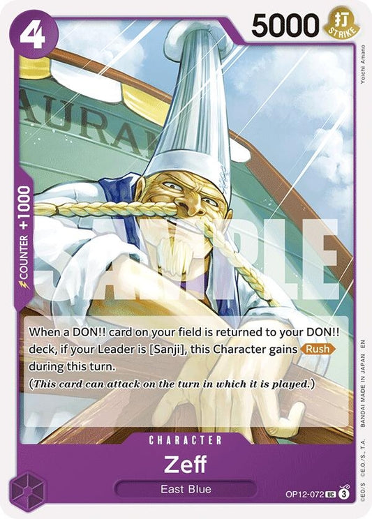 Image for Zeff - One Piece Card Game