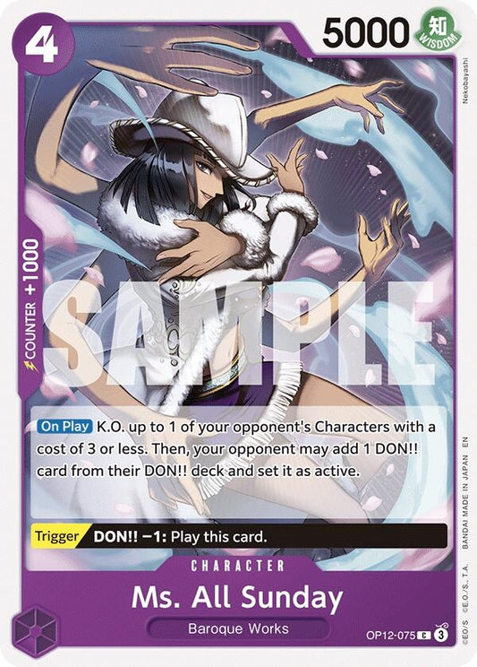 Image for Ms. All Sunday - One Piece Card Game