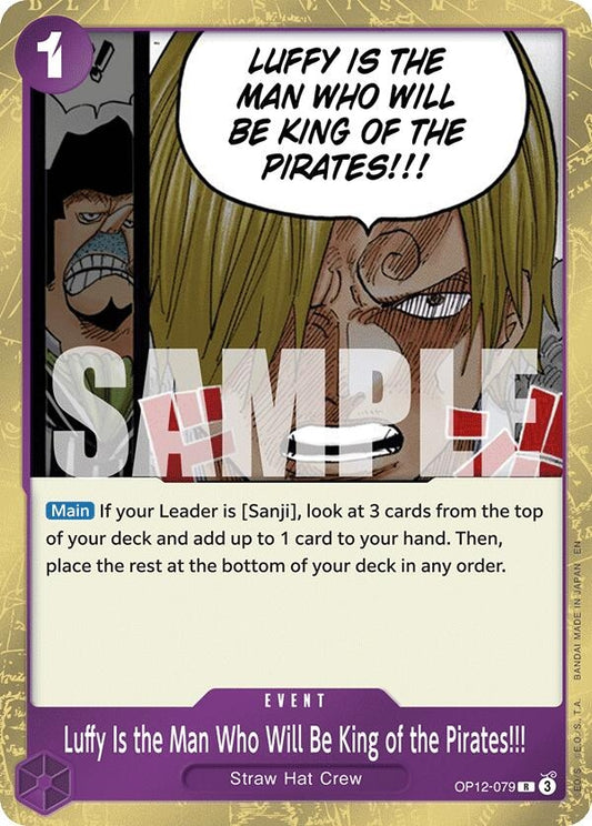 Image for Luffy Is the Man Who Will Be King of the Pirates!!! - One Piece Card Game