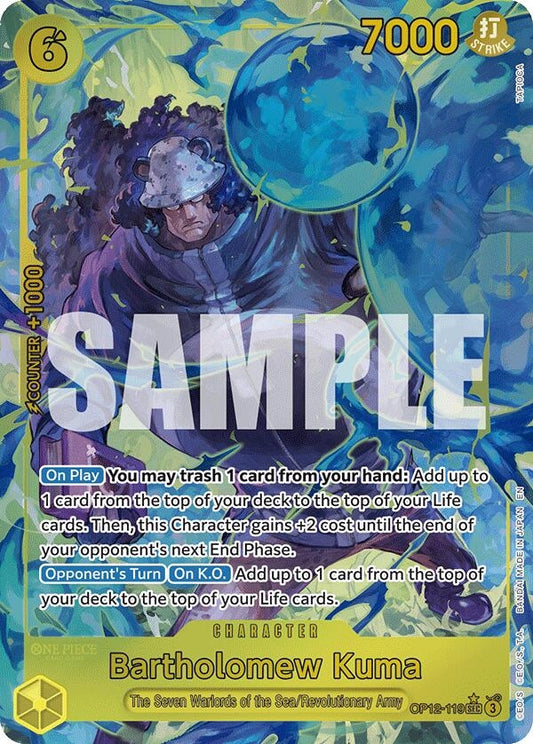 Image for Bartholomew Kuma (Alternate Art) - One Piece Card Game