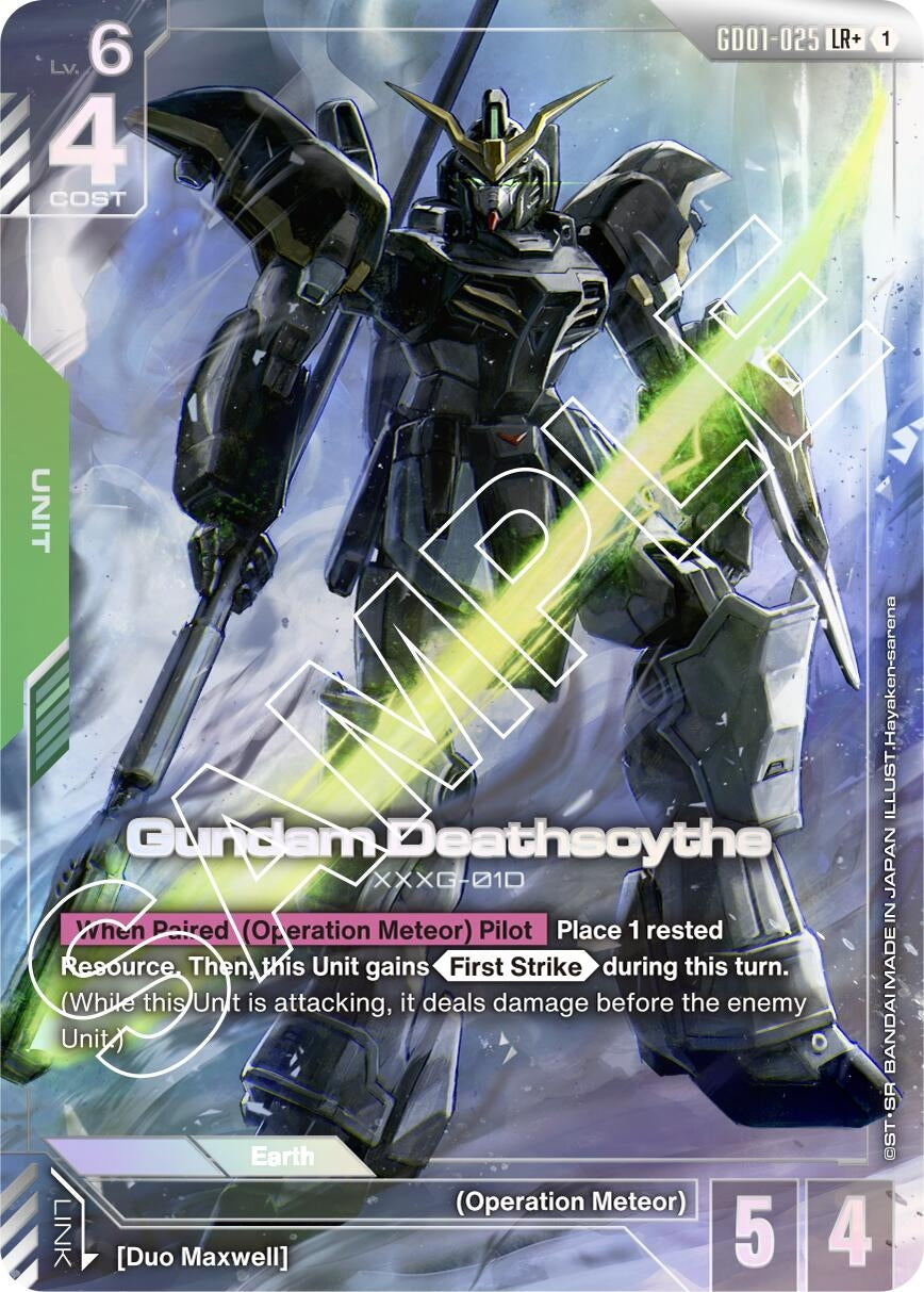 Image for Gundam Deathscythe (GD01-025) (LR+) - Gundam Card Game