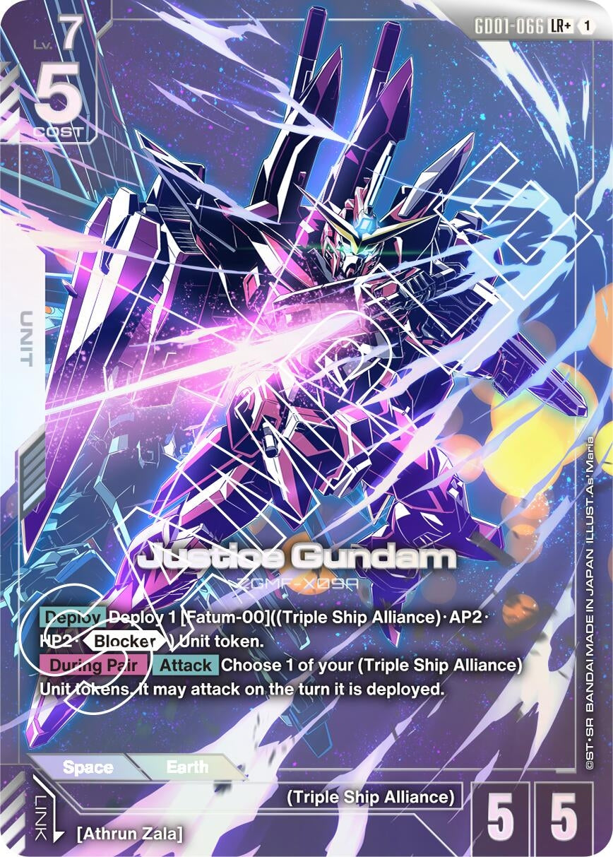 Image for Justice Gundam (LR+) - Gundam Card Game
