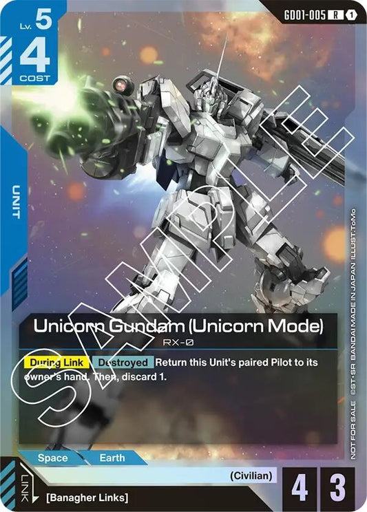 Image for Unicorn Gundam (Unicorn Mode) (Launch Event) - Gundam Card Game