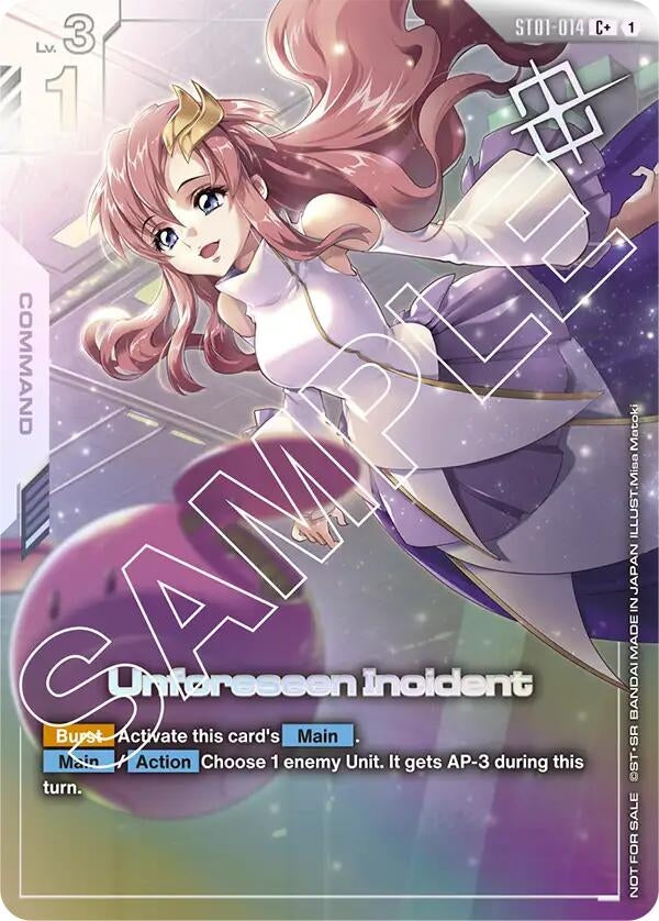 Image for Unforeseen Incident (Store Tournament Winner Pack 01) - Gundam Card Game