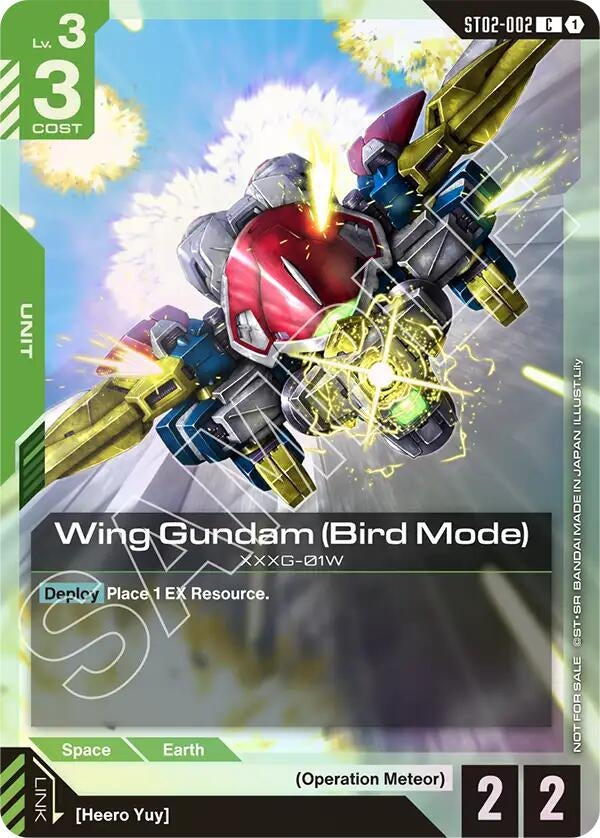 Image for Wing Gundam (Bird Mode) (Store Tournament Participant Pack 01) - Gundam Card Game