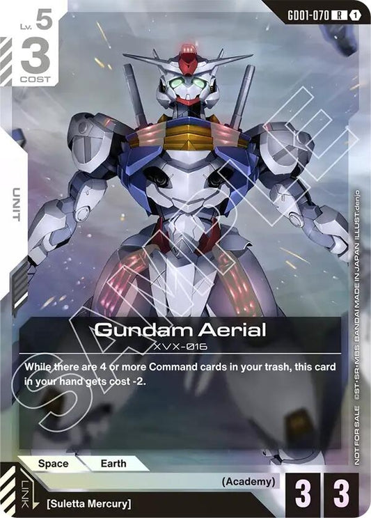 Image for Gundam Aerial (Store Tournament Participant Pack 01) - Gundam Card Game