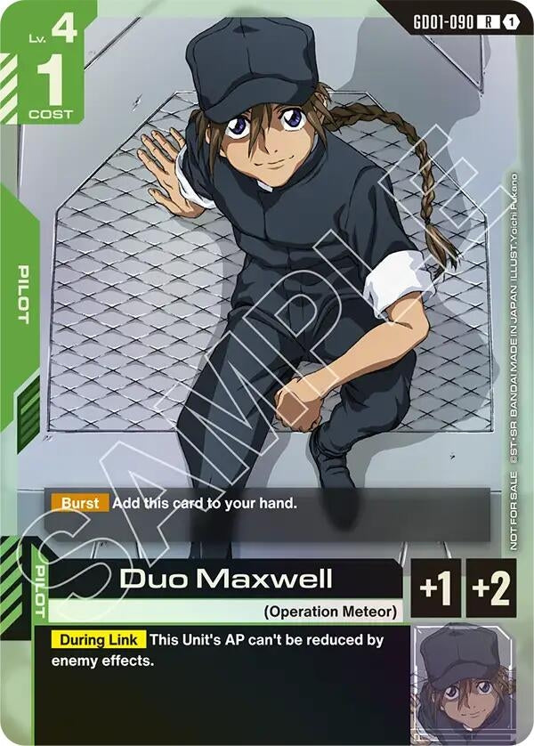 Image for Duo Maxwell (Store Tournament Participant Pack 01) - Gundam Card Game