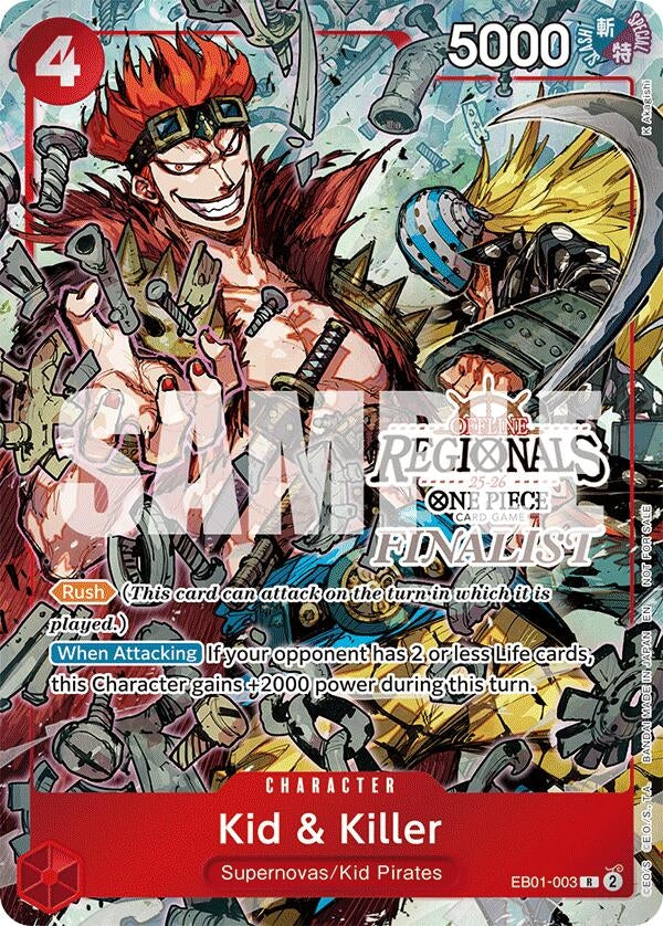 Image for Kid & Killer (Offline Regional Finalist Card Set 2025 Vol.2) - One Piece Card Game