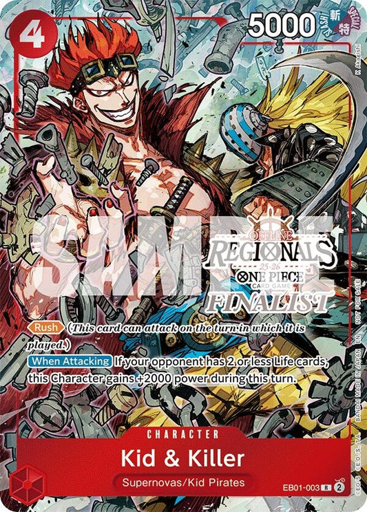 Image for Kid & Killer (Offline Regional Finalist Card Set 2025 Vol.2) - One Piece Card Game