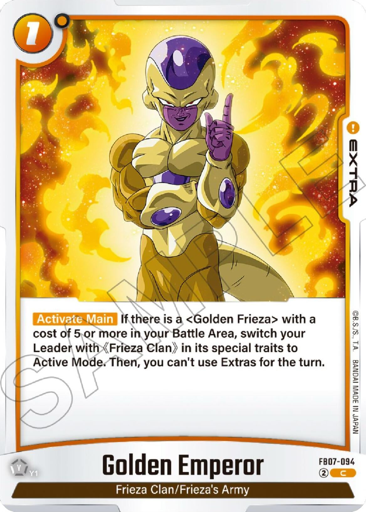 Image for Golden Emperor - Dragon Ball Super: Fusion World