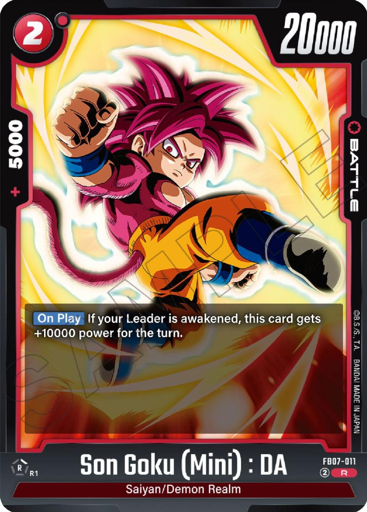Image for Son Goku (Mini) : DA - Dragon Ball Super: Fusion World