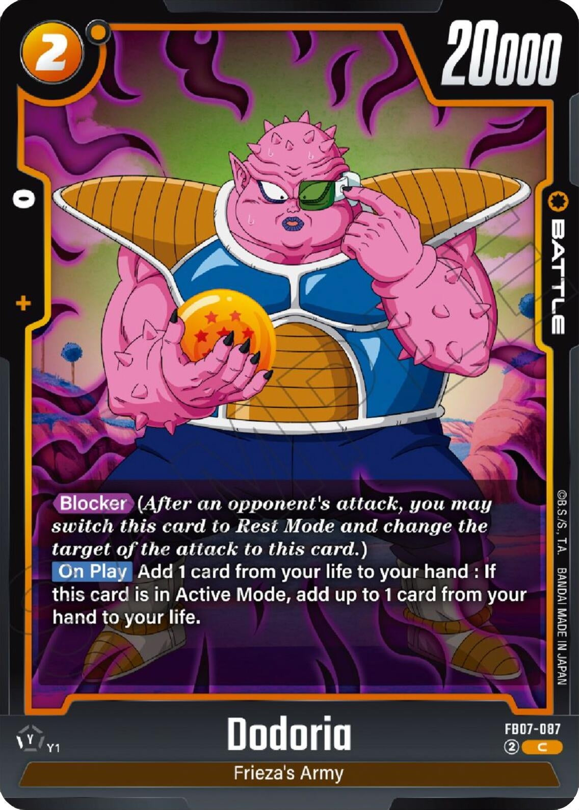 Image for Dodoria - Dragon Ball Super: Fusion World