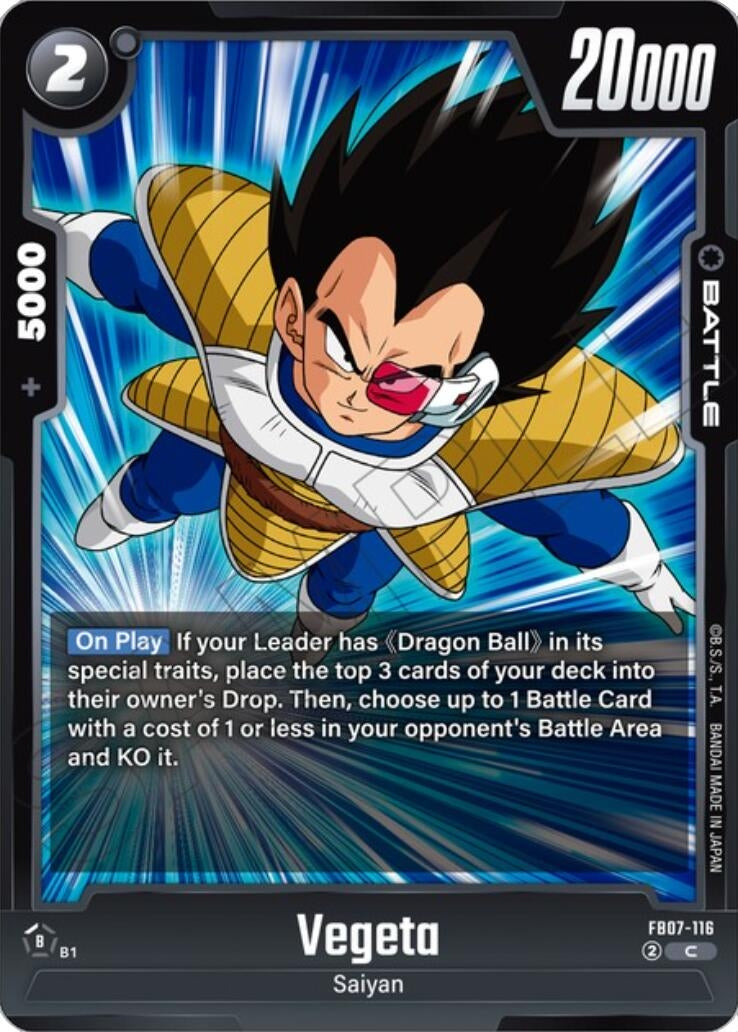 Image for Vegeta - Dragon Ball Super: Fusion World