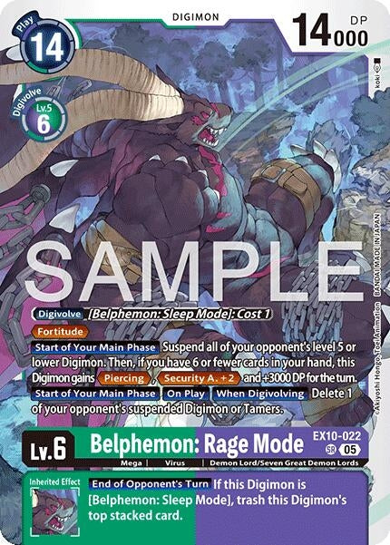 Image for Belphemon: Rage Mode - Digimon Card Game