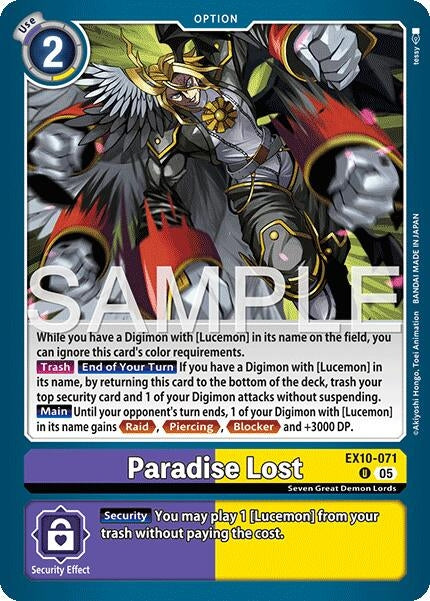 Image for Paradise Lost - Digimon Card Game