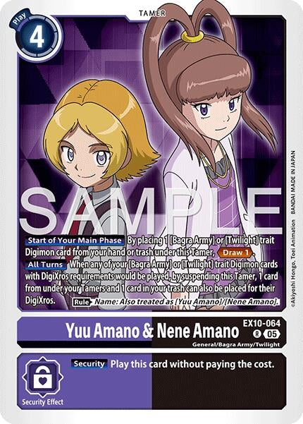 Image for Yuu Amano & Nene Amano - Digimon Card Game