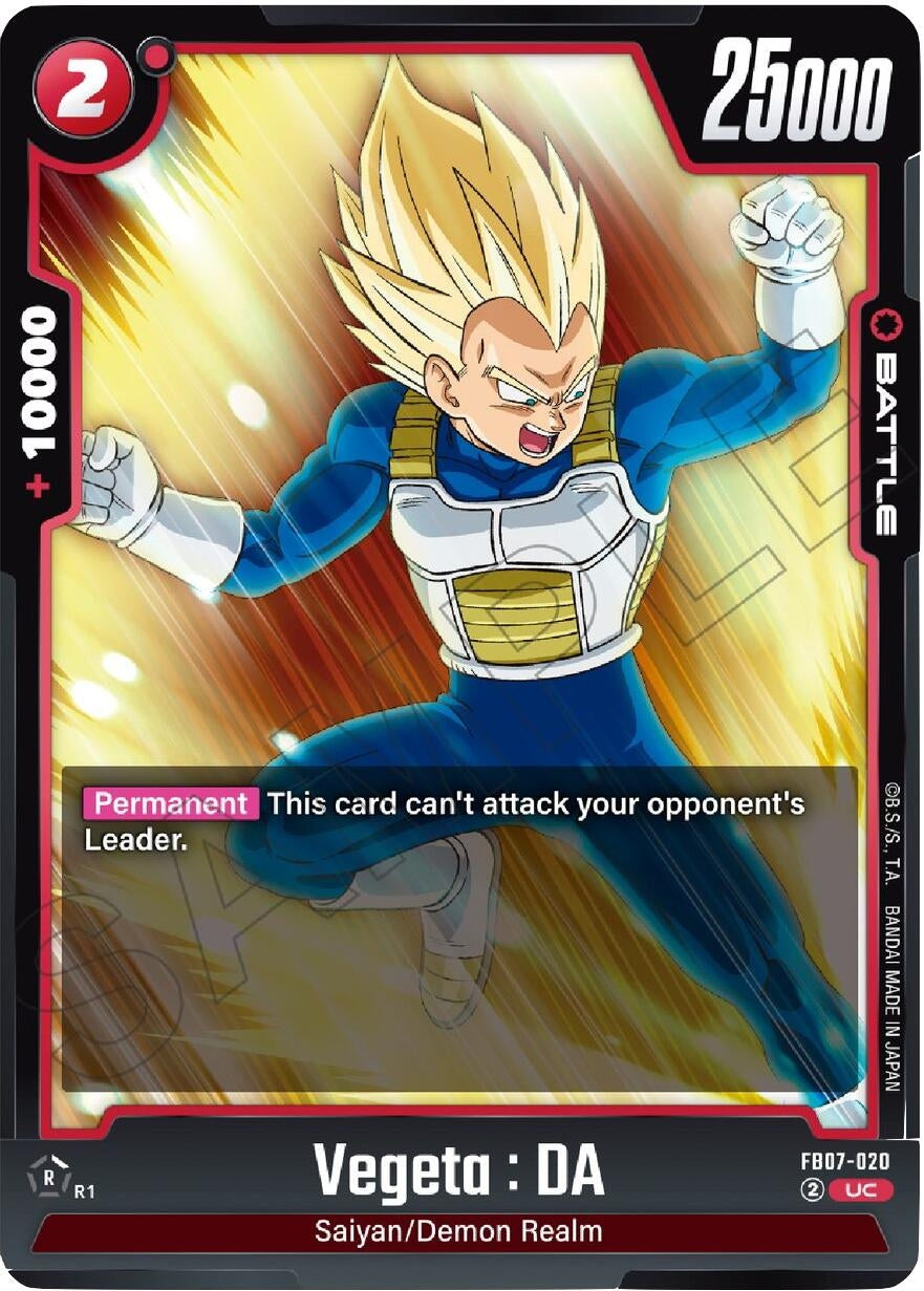 Image for Vegeta : DA - FB07-020 - Dragon Ball Super: Fusion World