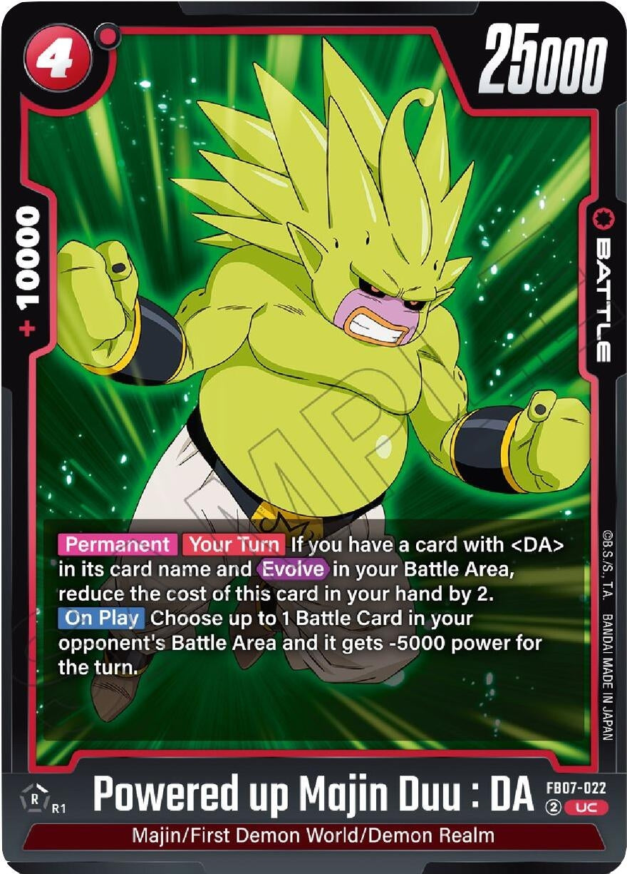 Image for Powered up Majin Duu : DA - Dragon Ball Super: Fusion World