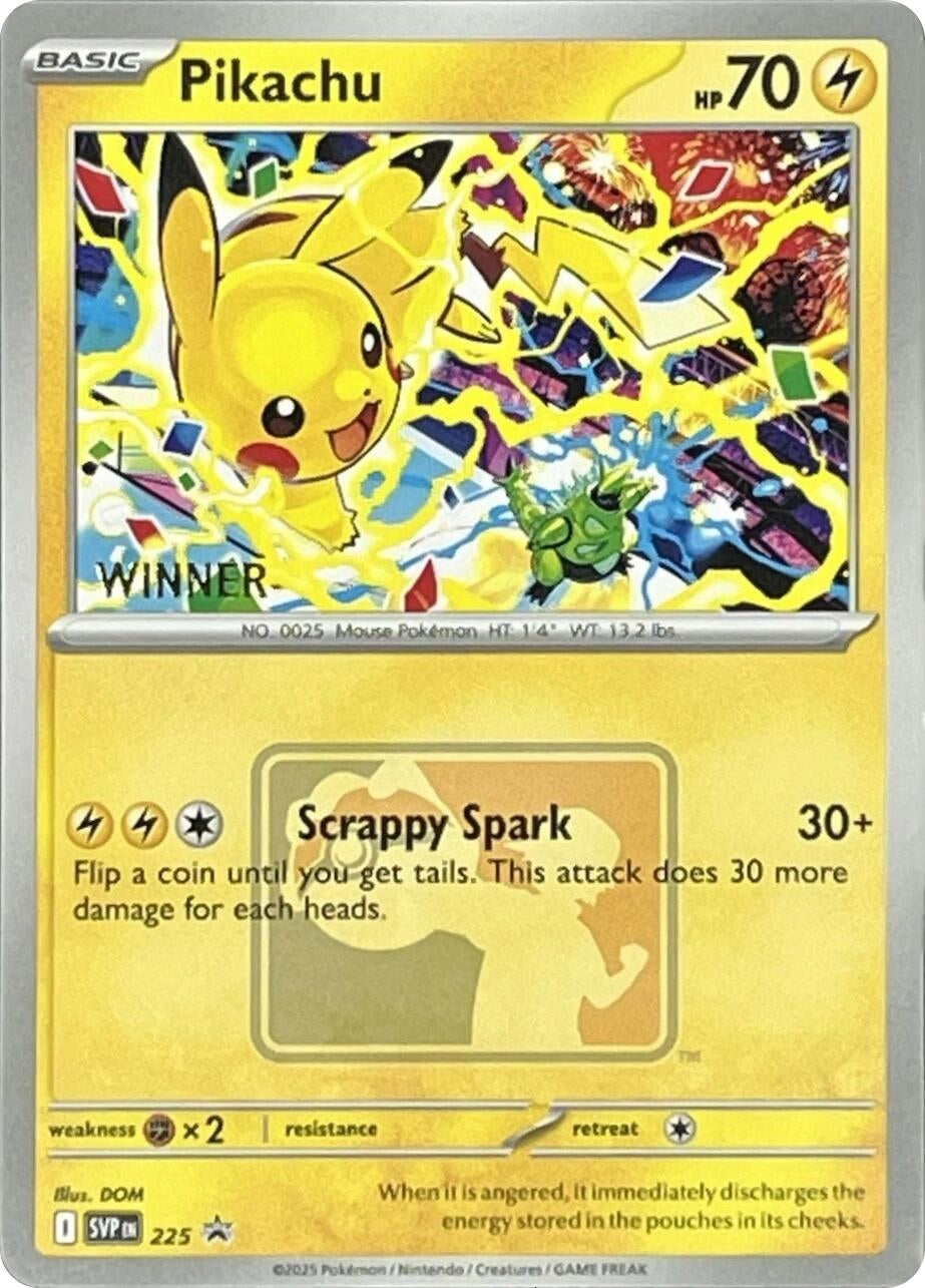 Image for Pikachu - 225 (World Championship 2025) [Winner] - Pokemon