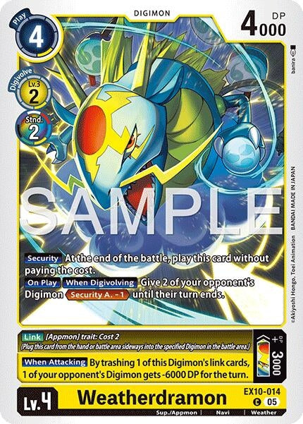 Image for Weatherdramon - Digimon Card Game