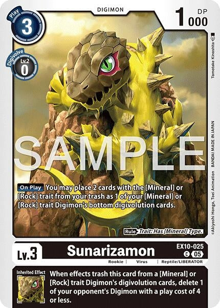 Image for Sunarizamon - Digimon Card Game