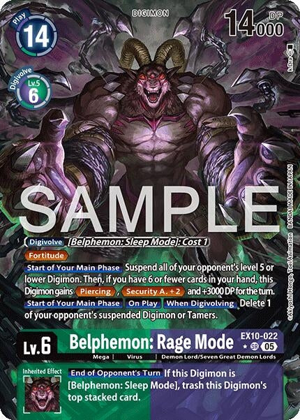 Image for Belphemon: Rage Mode (Alternate Art) - Digimon Card Game