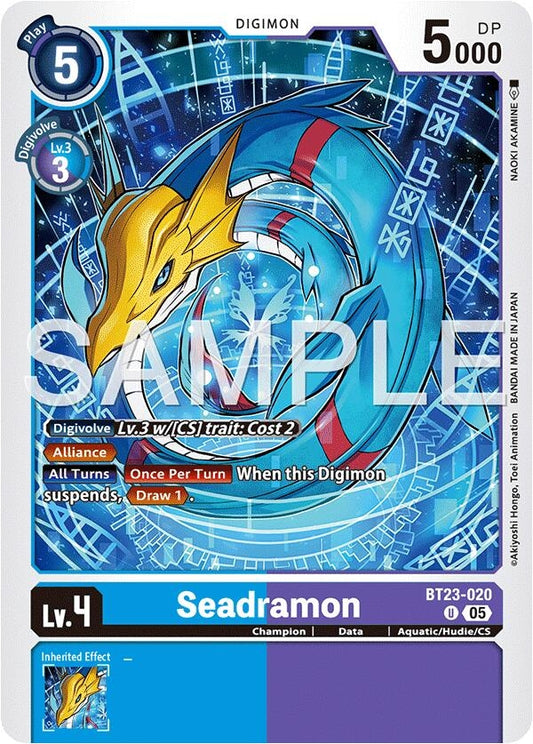 Image for Seadramon - Digimon Card Game