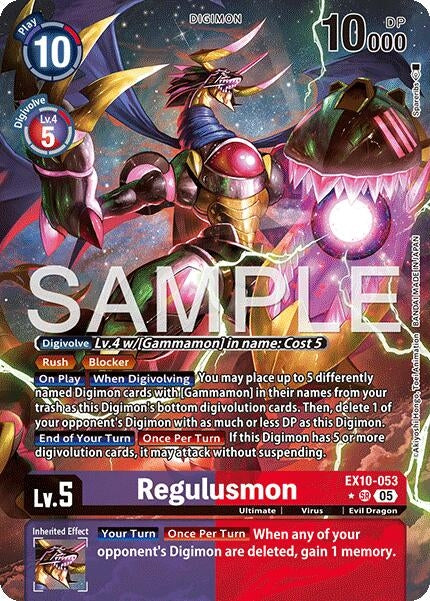Image for Regulusmon (Alternate Art) - Digimon Card Game