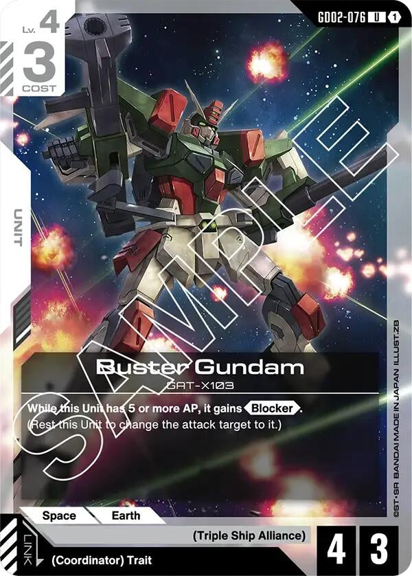 Image for Buster Gundam - Gundam Card Game
