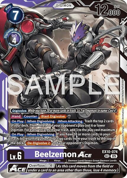 Image for Beelzemon ACE - Digimon Card Game