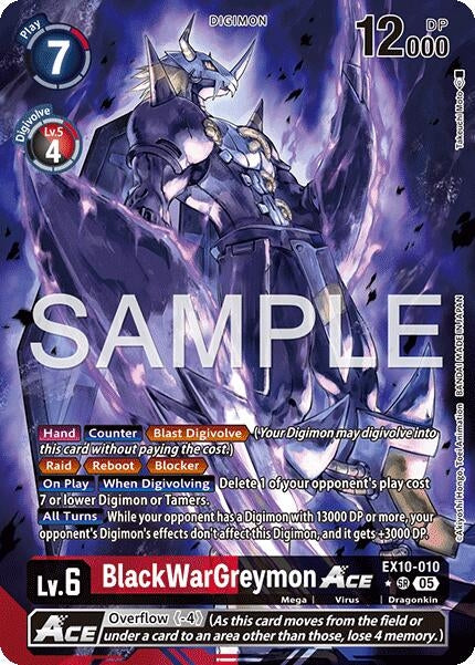 Image for BlackWarGreymon ACE (Alternate Art) - Digimon Card Game