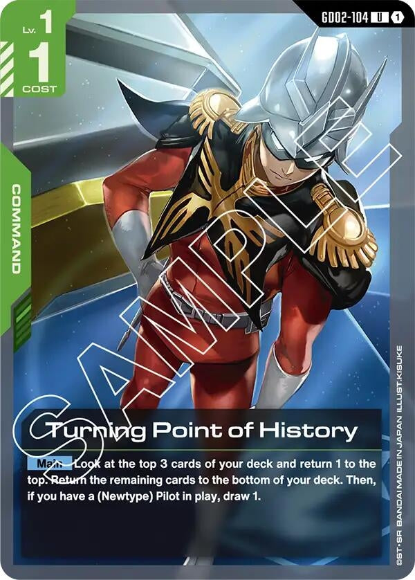 Image for Turning Point of History - Gundam Card Game