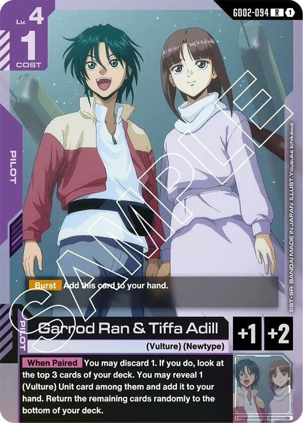 Image for Garrod Ran & Tiffa Adill - Gundam Card Game
