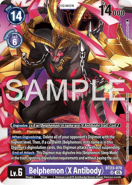Image for Belphemon (X Antibody) - Digimon Card Game