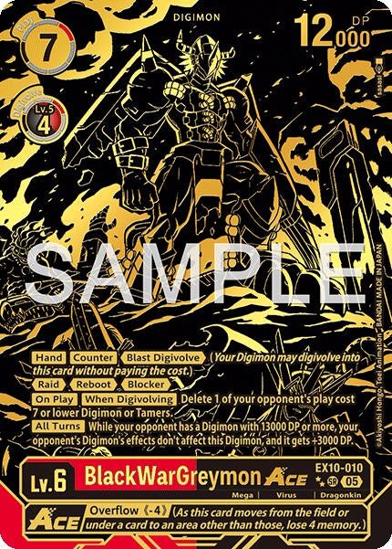 Image for BlackWarGreymon ACE (Rare Pull) - Digimon Card Game