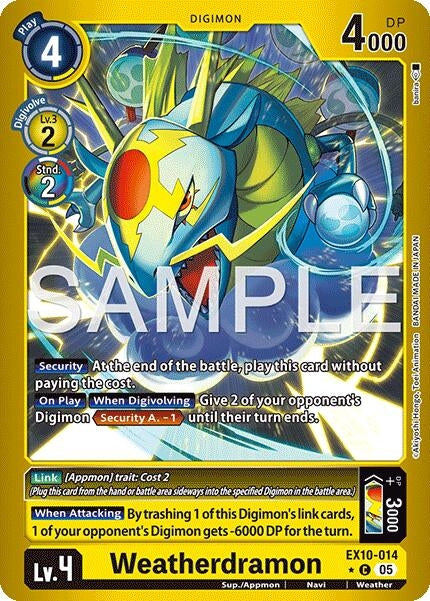 Image for Weatherdramon (Limited Foil) - Digimon Card Game