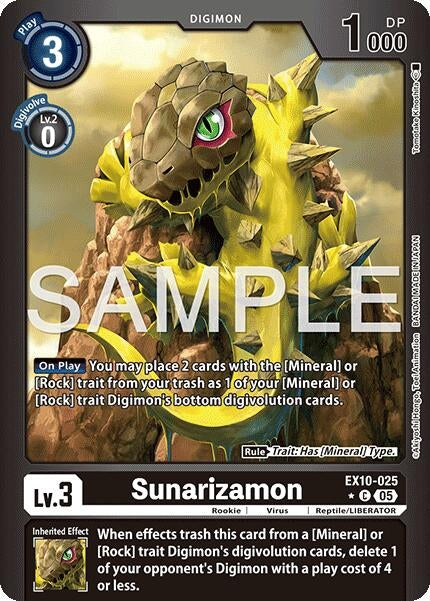 Image for Sunarizamon (Limited Foil) - Digimon Card Game