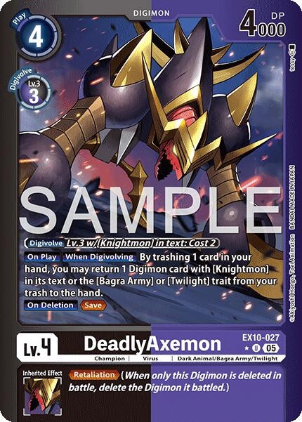 Image for DeadlyAxemon (Limited Foil) - Digimon Card Game