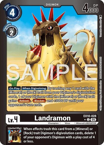 Image for Landramon (Limited Foil) - Digimon Card Game