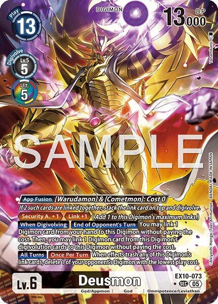 Image for Deusmon (Alternate Art) - Digimon Card Game