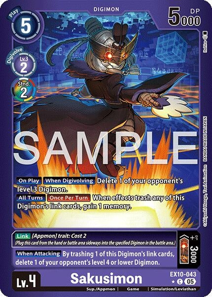 Image for Sakusimon (Limited Foil) - Digimon Card Game