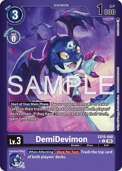 Image for DemiDevimon (Limited Foil) - Digimon Card Game