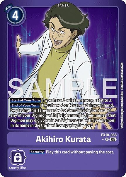 Image for Akihiro Kurata (Limited Foil) - Digimon Card Game